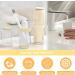 Travel Toothbrush Case with 4 Cups - Family Toothbrush Holder with Cover & Vent Holes Includes 5 Toothbrush Covers (Yellow - Buy Online on GoSupps.com