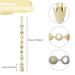 Shop Aolso Baby Pacifier Chain Clips - 2PC Silicone Holder for Boys & Girls - Stylish Bib-Compatible Accessories in Apricot/Gray - Buy Online on GoSupps.com