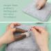 JUPEAN Complete Needle Felting Kit for Beginners - 7 Types of Animal Doll Felting Tools with Wool Roving, Needles, Foam Mat - DIY Felting Wool Supplies for 7 Animal Projects - Buy Online on GoSupps.com