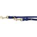 Buy Premium Dog Liner Fat Leather Brass Leash - Adjustable 3.50m x 12mm in Navy Blue for Small & Large Dogs - International Shipping Available - Buy Online on GoSupps.com