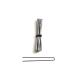 1 Pack Amish Heavy Duty U Shape Hair Pins for Fast Hair Bun (3 Inch Straight Silver)