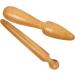 Minkissy 6-Piece Acupressure Rod Massage Tools - Wood Neck & Foot Reflex Massage Devices - Schabstein Solid Wood - Buy Online on GoSupps.com