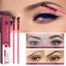 4 PCS 4D Hair Stroke Brow Stamp & Brush Set - Multifunction Ultra-thin Angled Eyebrow Makeup Brushes - Buy Online on GoSupps.com