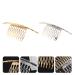 Lurrose 2Pcs French Twist Comb - Alloy Metal Hair Clips for Bridal Wedding - Elegant Women's Hair Accessories for International Shipping - Buy Online on GoSupps.com