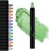 Cream Eyeshadow Stick Highlighter Eyeshadow Pencil Crayon Glitter Eyeshadow Stick Long Lasting Waterproof Eye Shadow Highlighter Stick Make Up Eyeshadow Shimmer Stick (#12 Green)