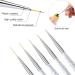 Sularpek 5pcs Nail Art Brushes Set - Detail and Liner Brushes for DIY and Professional Nail Designs - White - Buy Online on GoSupps.com