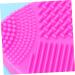 Cabilock Silicone Tool Brush Cleaner Mat Brush Cleaning Pad Brush Washing Mat Makeup Brush Cleaning Tool Heart-shaped Cleaning Supplies 8X8.5cm Rosy - Buy Online on GoSupps.com