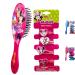 Disney Minnie Mouse Hair Accessories Set for Kids Girls - Hair Brush  Elastic Ponytail Hairband Ties with Charm by Heracc Brush and Tie Set - Minnie
