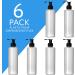 6 Pack 8 Oz Plastic Pump Dispenser Bottles - Refillable, BPA Free, Clear / Frosted Empty Containers for Lotion, Massage Oil, Shampoo - Ideal for Holsters, Bulk Use - Buy Online on GoSupps.com