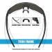 YUNBLL&KO P-V Style Polarized Sports Sunglasses | UV400 Cycling Glasses for Men and Women | Ideal for Baseball, Fishing, and Running - Buy Online on GoSupps.com