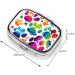 Colorful Dog Paw Print Pill Case - 2 Compartment Travel Pill Organizer & Cute Purse Gift - Buy Online on GoSupps.com