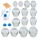 14 Piece Cupping Therapy Set Thick Glass Cupping Set for Professionals Traditional Chinese Cupping Tools Cupping Glasses