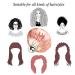 LadayPoa 2PCS Satin Adjustable Bonnet Hair Caps for Women | Double-Sided Bonnet Hair Wrap | Black+Pink - Buy Online on GoSupps.com