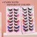 Uranian Colored 8D Russian False Eyelashes - 8 Pairs of Fluffy Faux Mink Lashes for Women & Girls | Colorful Extension EyeLashes for Volume & Drama - Buy Online on GoSupps.com