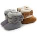 Yinuoday Winter Baby Girls Snow Boots - Anti-Slip Toddler Shoes for Newborns (3-6 Months) - Warm Gray Prewalker Infant Boots - Buy Online on GoSupps.com