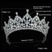 Aoligrace CZ Princess Pageant Crowns | Cubic Zirconia Wedding Tiara for Bride | Birthday Quinceanera Hair Accessory - Buy Online on GoSupps.com