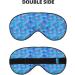 Double-Sided Eye Mask Geometric Blue Mermaid Scales Unisex Sleep Shade Cover for Ultimate Comfort | International Shipping Available - Buy Online on GoSupps.com