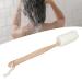 Exfoliating Loofah Bath Brush with Wooden Handle - Shower and Body Scrubber for Men and Women - Buy Online on GoSupps.com