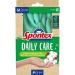 Spontex Daily Care Household gloves made of 100% FSC-certified latex with inner lining made of recycled cotton for all plaster and care work 1 pair size M (7-7.5))