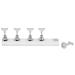 Proper Size Magnetic Nail Tips Holder Nail Art Display Stand High-Quality Materials for Home Beauty Salon Manicure Store Salon Shop(6#Set)