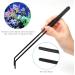 Liveek 4-in-1 Aquarium Aquascape Tools Kit - Stainless Steel Tweezers, Scissors, Spatula - Anti-Rust for Aquatic Plant, Fish Tank Clean - 12.5in Black - Buy Online on GoSupps.com