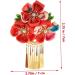 FOMIYES Hair Jewelry Kimono Floral Barrettes Asian Hair Accessories Hair Grips Flower Hair Clip Fan Tassel Hair Clip Womens Hanfu Hair Accessories Hairpin Hair Piece Bride Chinese Style M Red - Buy Online on GoSupps.com
