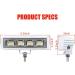 EXZEIT Waterproof LED Boat Lights 72W 2pc Marine Deck/Dock Lights 4000LMS 120Flood 6.3 Bar White Light | 12/24V - Buy Online on GoSupps.com