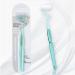 Soft S-Shaped Manual Toothbrush for Adults Sensitive Gums Nano Floss Bristles Vertical Tooth Brushes with Candy Color Deep Clean for Junior Youth Teeth Brush (1 Green)