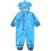 De feuilles Kids Button Rain Suit 2-3 Years Blue - Waterproof Hooded Puddle Jumpsuit - Buy Online on GoSupps.com