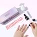 TOMICCA Soft Gel Nail Tips and Glue Kit - 3 in 1 Coffin Nail Tips, Gel Glue, Top Coat, and UV LED Lamp - DIY Nail Art Extension Kit - Buy Online on GoSupps.com