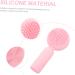 Angoily Silicone Face Brush Face Exfoliator Face Scruber Exfoliate for Face Scrubber Facial Exfoliator Silicone Face Scrubber for Women 3d Manual Cleansing Brush Pink Silica Gel - Buy Online on GoSupps.com