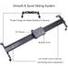 Fot&Tech 23.62''/60cm Aluminum Camera Slider Dolly Track for DSLR Camera & Camcorder | Stabilizer for Film & Video | 5kg Load Capacity - Buy Online on GoSupps.com