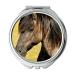 YENDOSTEEN Mirror Travel Mirror animals closeup horse pocket mirror portable mirror