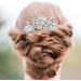 TAIOSNADJ Crystal Bridal Hair Comb Handmade Hair Accessories Wedding Rhinestone Hair Side Comb for Bride Wedding Prom Flower Girl Headpieces - Buy Online on GoSupps.com