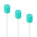 (50 Pack) Disposable Oral Swabs, Sterile Dental Sponge Swabsticks Unflavored for Mouth & Gum Cleaning 50 Pack sky blue