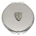 Templar Shield Compact Mirror Handbag Gift With Free Engraving 367
