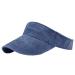 RDWESZOD Sports Sun Visor Hats Cotton Adjustable Sun Caps for Men Women M Blue
