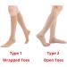 Zmerch Unisex Knee Compression Socks - Varicose Vein Support Stretchy Cooling Black - Buy Online on GoSupps.com