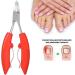 Nail Pliers Cuticle Nipper Cuticle Scissors Pedicure Tool for Fingernail Toenail (ZeooniGzUMYjAh-12) - Buy Online on GoSupps.com