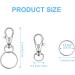 104PCS Swivel Snap Hooks with Key Rings  Metal Lobster Claw Clasp  Keychain Rings for Crafts 1.25inch/32mm silver 32mm - Buy Online on GoSupps.com