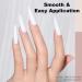 White Nail Polish - Milky White Gel Nail Polish - 15ml French Manicure Nail Polish - Clear Nude Soft Sheer White Gel Polish - White Nail Varnish for Women DIY French Manicure - Buy Online on GoSupps.com