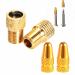 Osymoker Anodized Alloy Presta Valve Caps + Copper Presta to Schrader Bicycle Bike Valve Adaptor Tube Pump Air Compressor Tools Car Converter