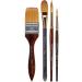 KINGART Finesse Kolinsky Sable Synthetic Blend Brushes - Set of 4 | High-Quality Artist Brushes - Buy Online on GoSupps.com