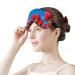 Light-Blocking Sleep Mask - Red Tulip Flowers Eye Mask for Women | Comfortable Soft Blindfold with Adjustable Strap for Men - Buy Online on GoSupps.com