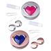 Solustre 2st contact lens container container for contact lenses toothbrush holder from ceramic mirror film eye contact case portable lens cleaner main storage box diamond travel