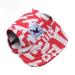 EGURS DOUS BASSEBALL HATES PEACE SUNBONNET SONNETTATE HUNDER CAP Dog Hut For Small Medium and Large Dogs and Cats Red 1 # L Red 1 # L