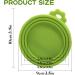 SULIVES Pet Food Can Lids Covers - Food Grade Silicone Dog & Cat Tin Can Lids Airtight Can Covers for Tins Reusable Blue & Green - Pack of 2 - Buy Online on GoSupps.com