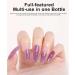 Glide-on Gel Nail Solution | 120ml Anti-Sticky Fluid for Semi-Permanent Nail Polish - Manicure Glide-on Solution for Professionals and Students Salons Home Use Competitions and Workshops - Buy Online on GoSupps.com