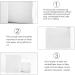 200 White Paper Hair Clip Display Cards - 6.3 x 7.3 cm for Organizing Hair Barrettes and Jewelry - Buy Online on GoSupps.com