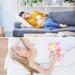 Soft Unicorn Hot Water Bottle 1L with Removeable Washable Cover - Red/Yellow - Buy Online on GoSupps.com